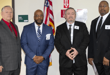 Veteran Employment Liaison-Public Entity Robert Newsom, Veteran Employment Liaisons Lee Ware, Mark Gentry, and Gary Easter