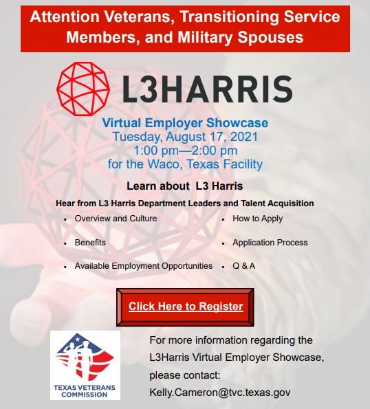 L3 Harris Virtual Employer Showcase Texas Veterans Commission