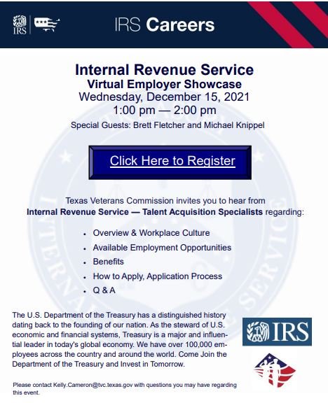 IRS Showcase 12.15.21 event flyer