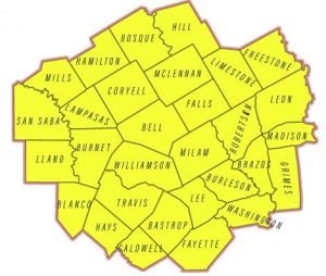 FVA Central Texas Region Map