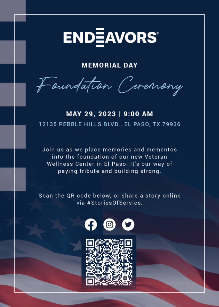 5-29-2023 Endeavors - Memorial Day Foundation Ceremony 2023 Invite