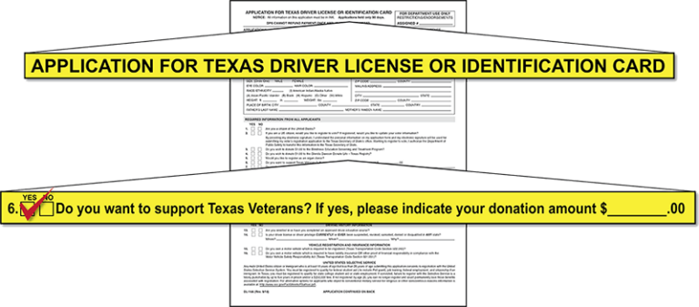 texas driver license form