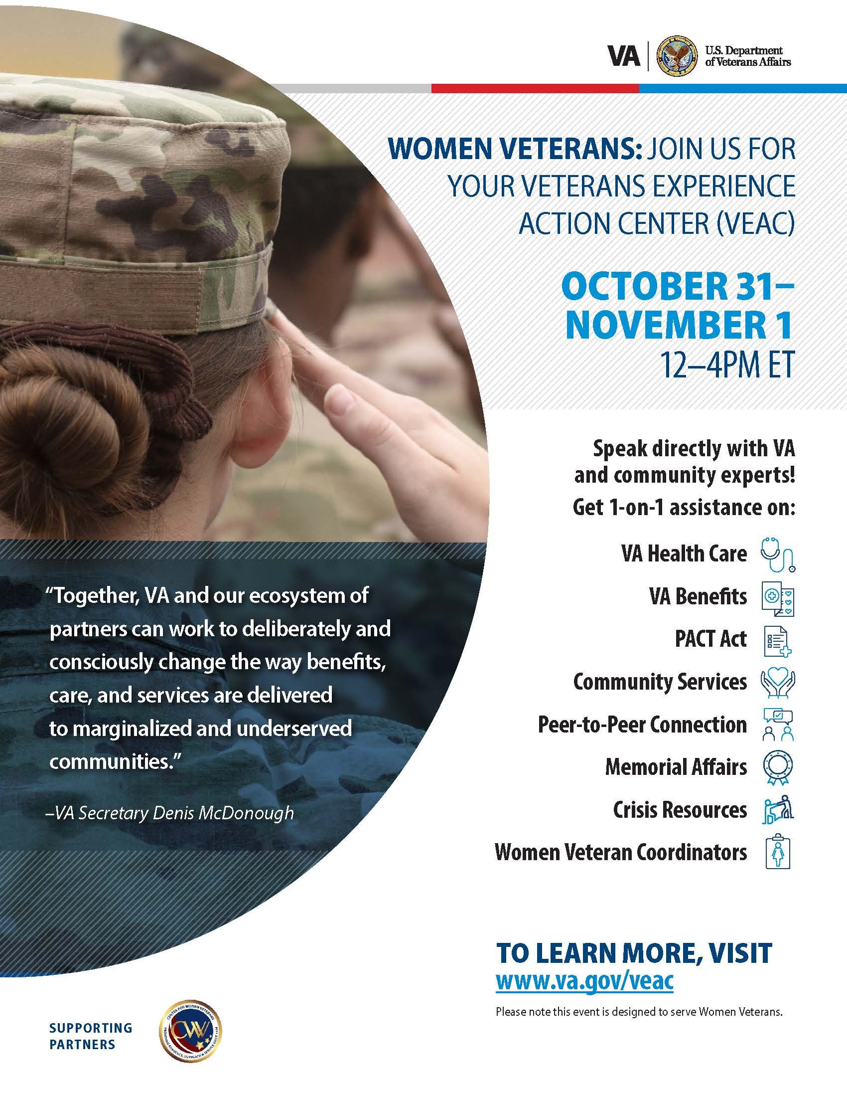 National Women Veterans Experience Action Center (VEAC) Texas